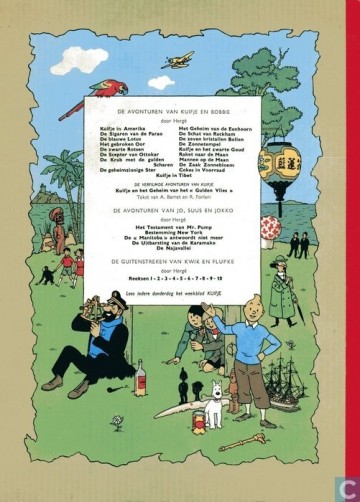 Kuifje – De scepter van Ottokar – softcover – rode linnen rug - 1962