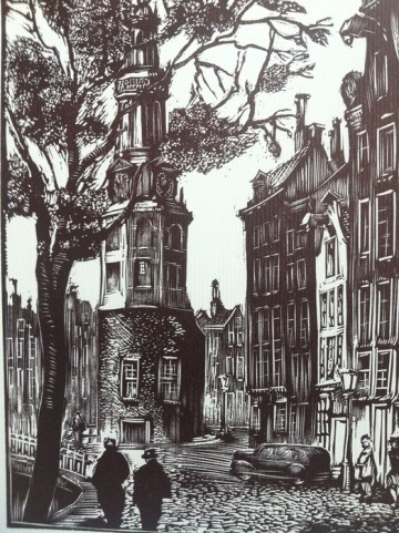 Acht houtsnedes van Amsterdam – R.Snapper – Nederland - 1940