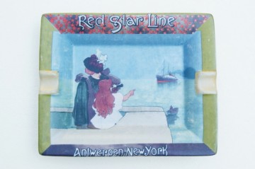Zeldzame Asbak - Red Star Line – Antwerpen (Anvers) - New York