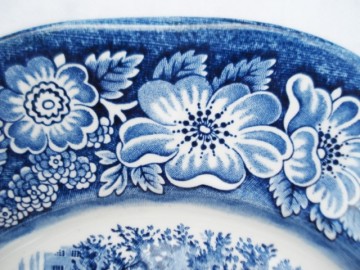Bord - Engels - Blauw – Colonial Scenes – Independence Hall - Liberty Blue