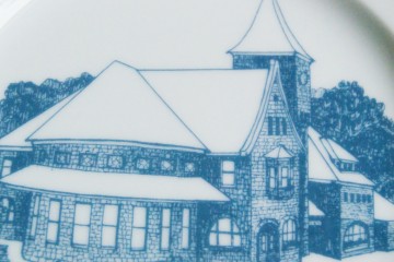 Bord – Niles Historical Amtrak Depot – memorial plate - herinneringsbord 2003 – Janet Seaman