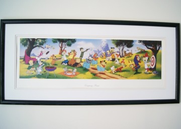 Lithografie – Hanna Barbera – Company Picnic – met certificaat – numbered edition