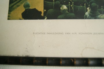 Kleurenfoto - Inhuldiging Koningin Juliana - 6 sep 1948 – in lijst - Sem Presser