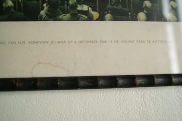 Kleurenfoto - Inhuldiging Koningin Juliana - 6 sep 1948 – in lijst - Sem Presser