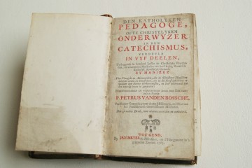 Den Catholieken Pedagoge, ofte Christelyken Onderwyser in den Catechismus – Bossche P. Petrus Vanden - 10e dr. - 1767