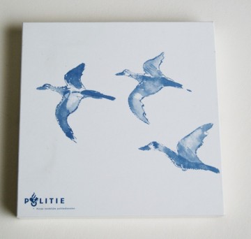 Schaal - vierkant met vogels - Maya Wildevuur – Limited Edition – KLPD - 2002