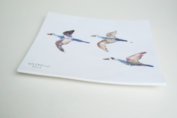Schaal - vierkant met vogels - Maya Wildevuur – Limited Edition – KLPD - 2002