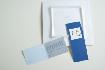 Schaal - vierkant met vogels - Maya Wildevuur – Limited Edition – KLPD - 2002