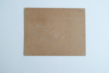 Erotisch schilderij – naakt op sofa – ongesigneerd - olieverf op bordpaneel
