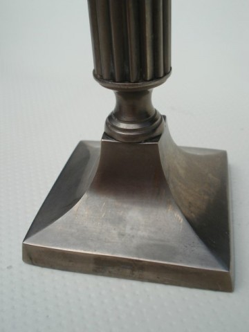 Kandelaars – Neo-classicistisch – Vertind messing  - set van 2 stuks