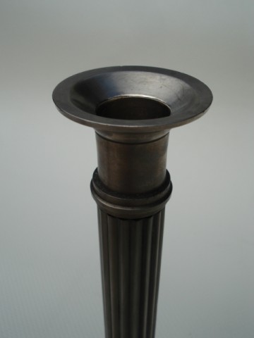 Kandelaars – Neo-classicistisch – Vertind messing  - set van 2 stuks