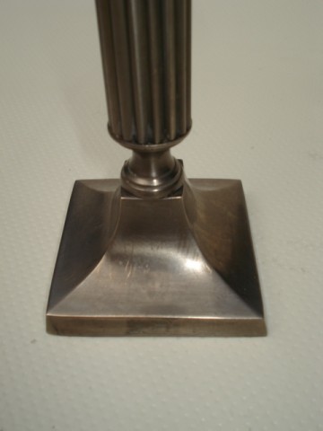 Kandelaars – Neo-classicistisch – Vertind messing  - set van 2 stuks