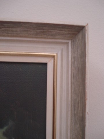 Schilderij – Laat-middeleeuws tafereel - Huis met wacht -  L.M. Hoebe – 20e eeuw