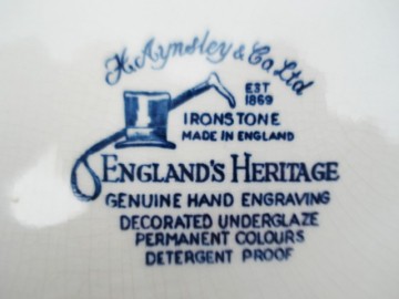 Bord - Engels - Blauw - H. Aynsley - Englands Heritage
