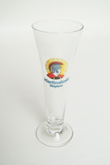 Zeldzaam mondgeblazen Bierglas – Martinsbrau – Martinsbräu – met Certificaat