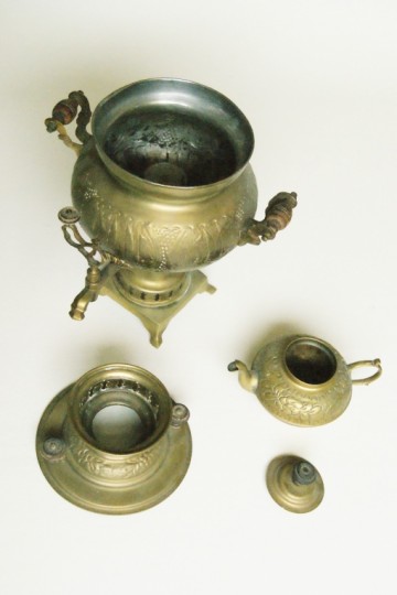 Fraaie elektrische koperen Samovar