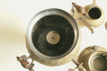 Fraaie elektrische koperen Samovar