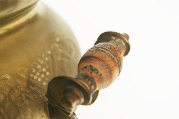 Fraaie elektrische koperen Samovar